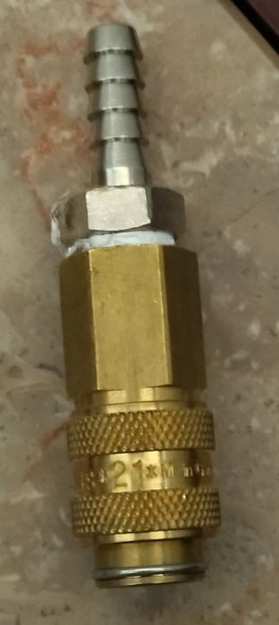 Adaptadores rápidos botijas soldadura árgon