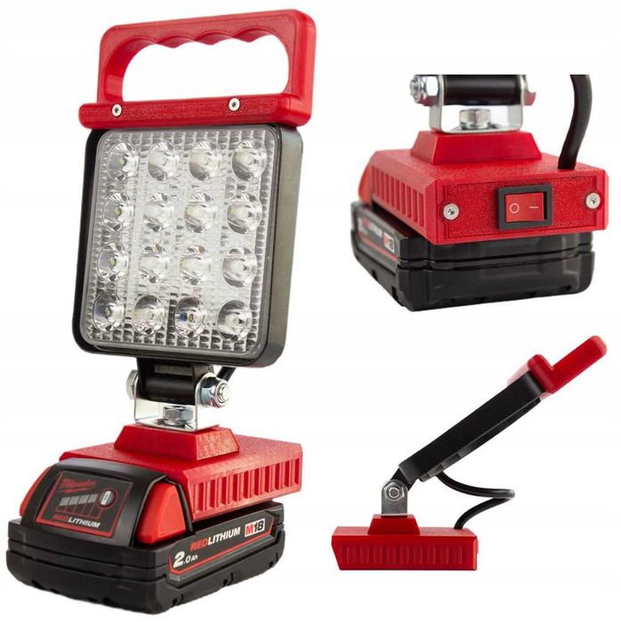 Lampa do MILWAUKEE M18 18V robocza warsztatowa na akumulator  16 LED