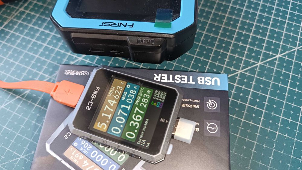 FNIRSI FNB-C2 USB tester. Перевірка кабелів з E-Marker