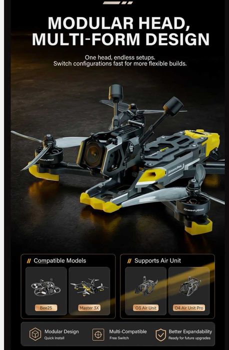 Speedybee Master 5 v3 dji o4 pro п'ятидйюмовий модульний fpv