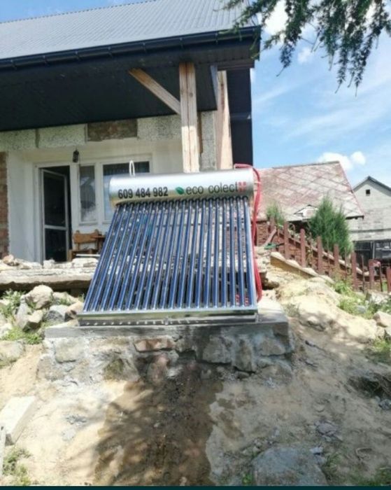 Kolektory słoneczne GRATIS termometr solary pogrzewacz