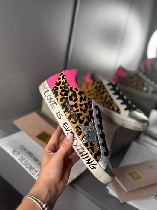 Golden goose голден гуз кеди кросівки голден леопардові
