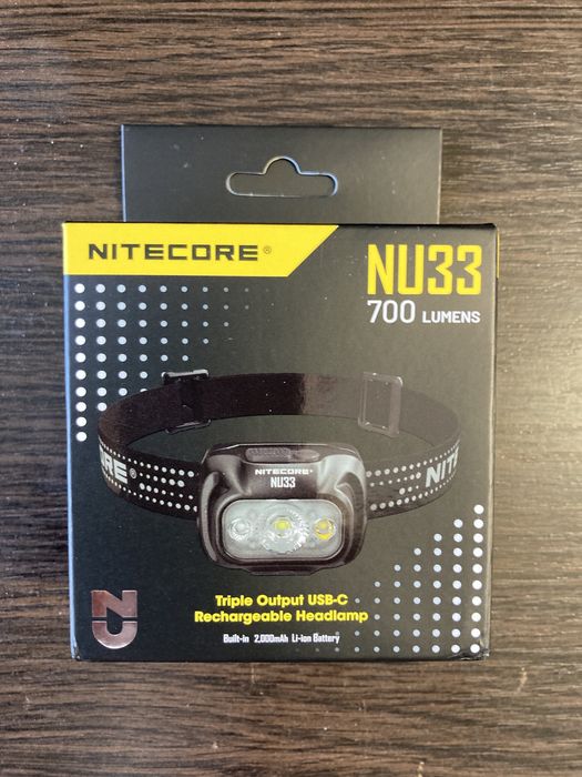 Ліхтар налобний Nitecore NU33 налобный фонарь