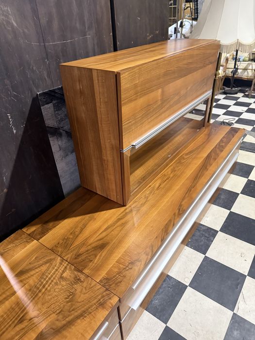 Komplet szafek w fornirze drewnianym | Komoda RTV wiszaca DOWOZ