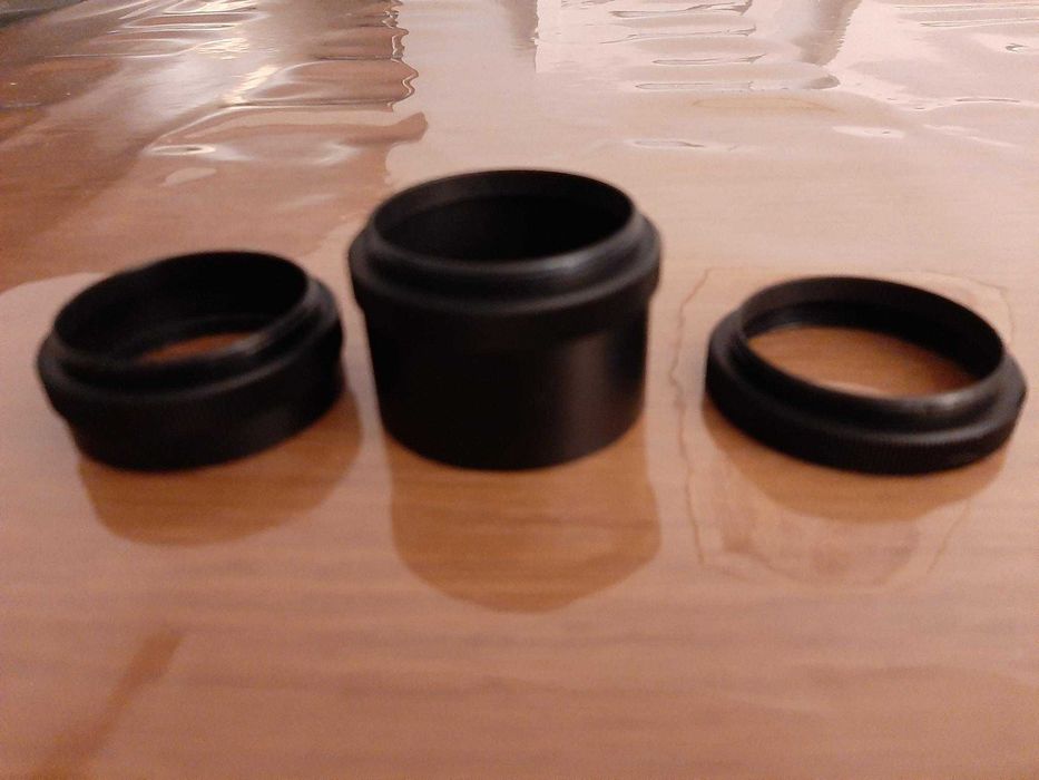 komplet 3 pierścieni do aparatu Zenith, ZSRR, stan niemal idealny