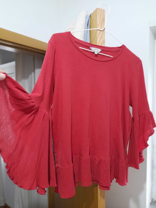 Blusa algodão vermelha