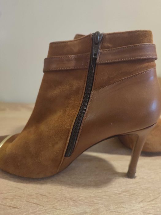 Botin mulher castanho