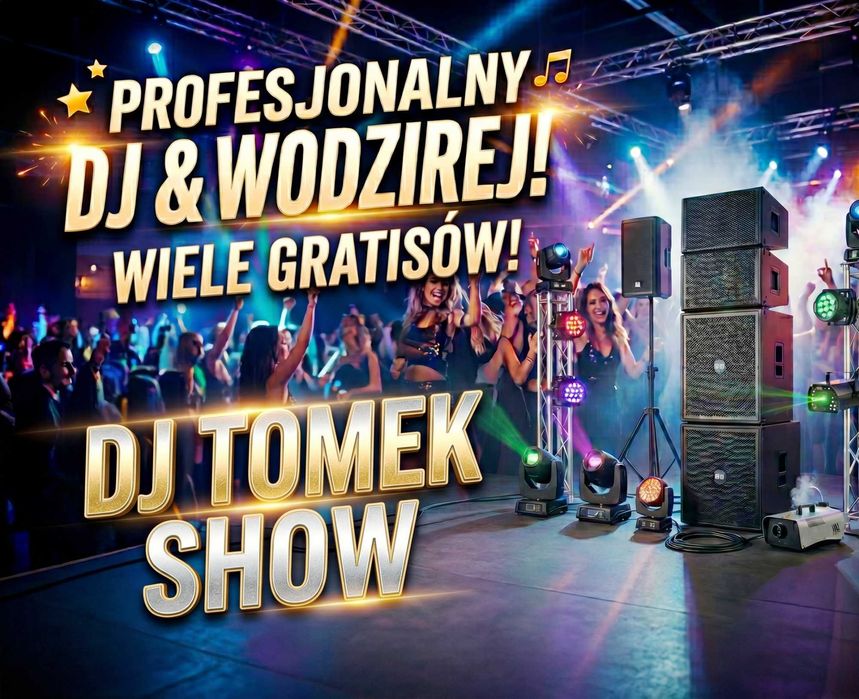 DJ na Twoją Imprezę!  Mega Nagłośnienie, Oświetlenie i Super ATMOSFERA!  Wiele GRATISÓW Sprawdź Wolne Terminy! Jedyna taka oferta . Zadzwoń dziś