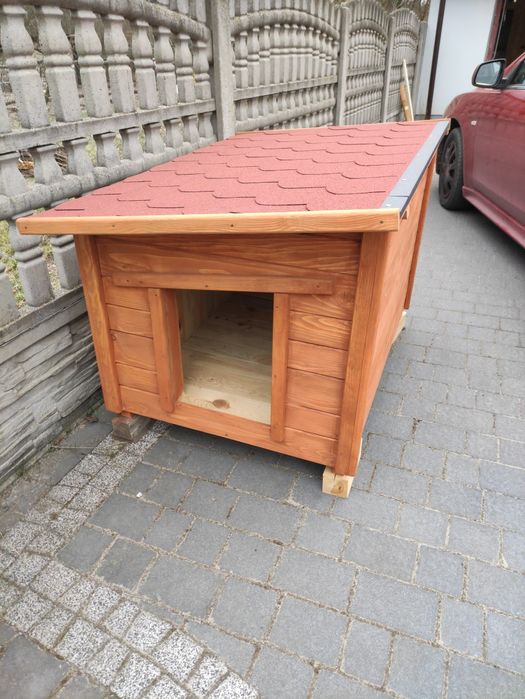 Buda dla psa M ocieplona full