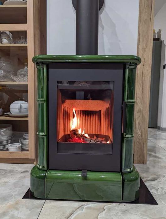 PIEC KAFLOWY kominek koza stalowy SIENA N01 ROMOTOP gratis wysyłka