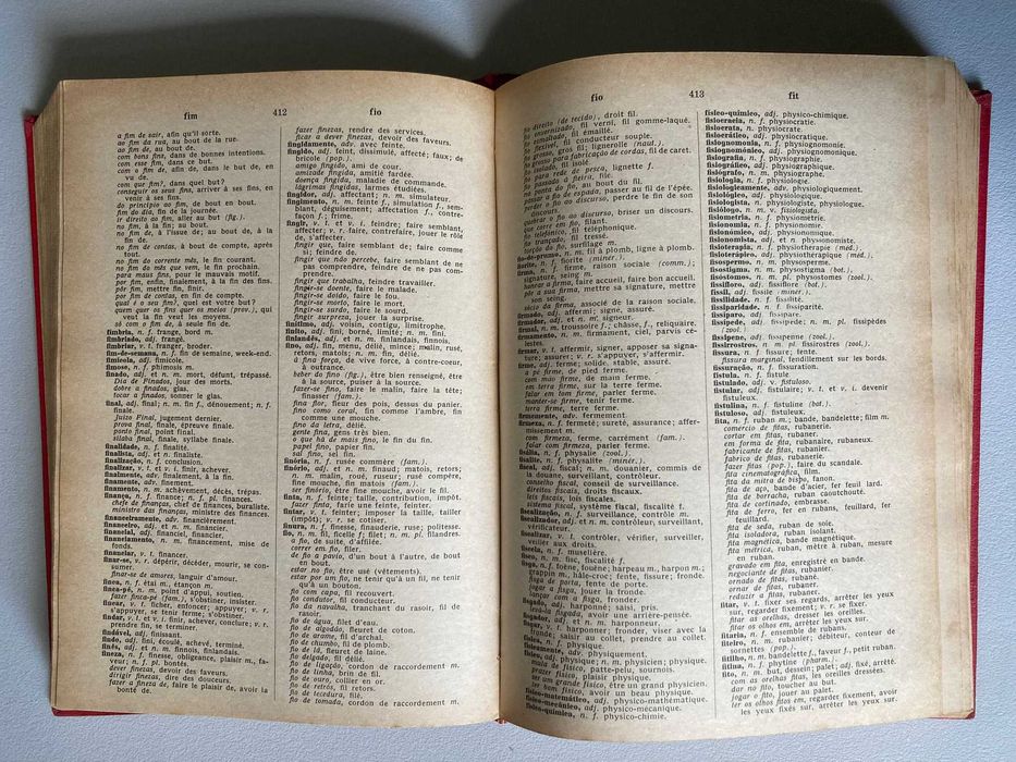 Dicionário Antigo de Português-Francês