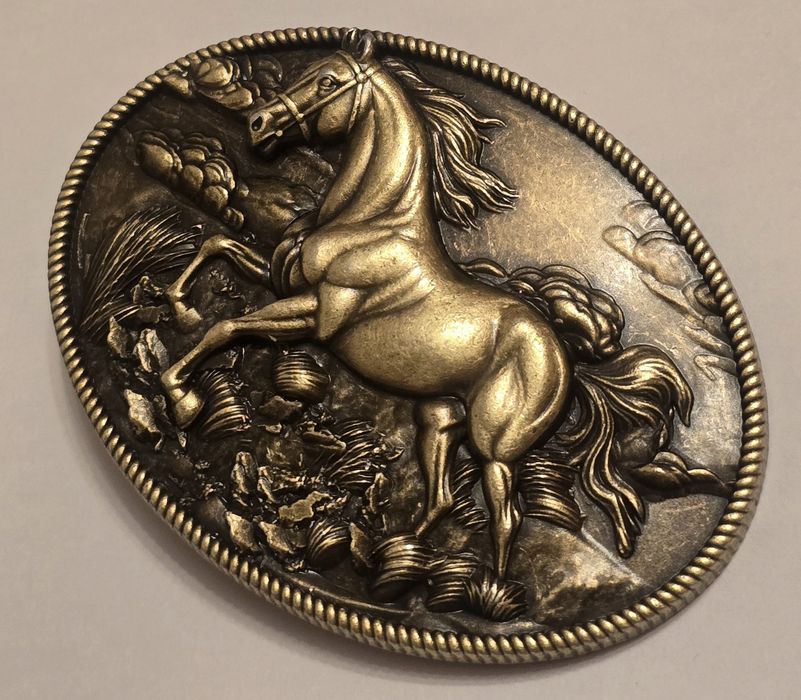 Sprzączka klamra do paska Koń Arabski Mustang Jeździectwo.