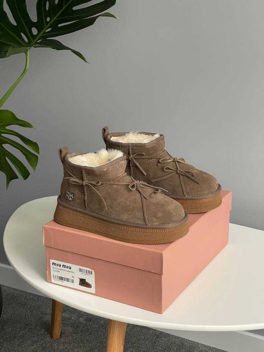 Жіночі зимові уггі MIU MIU | Угги женский зимние MIU MIU