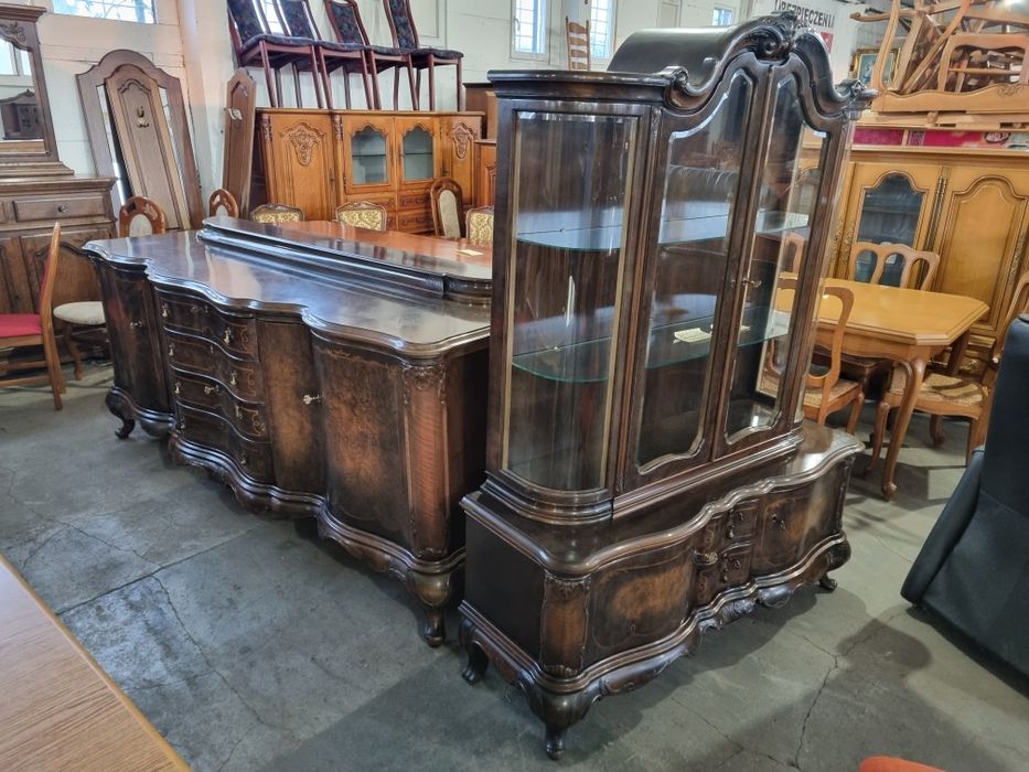 komoda drewniana bufet witryna kredens