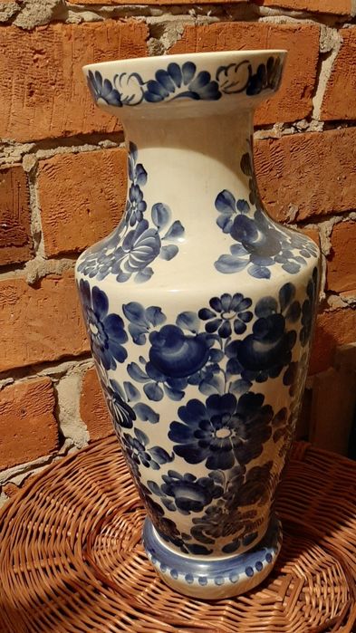 Duży Wazon podłogowy 50cm fajans