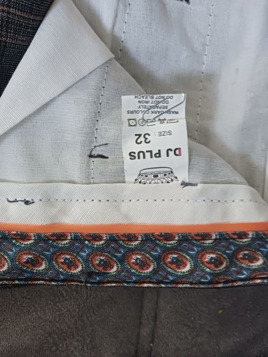 Spodnie męskie w kratkę