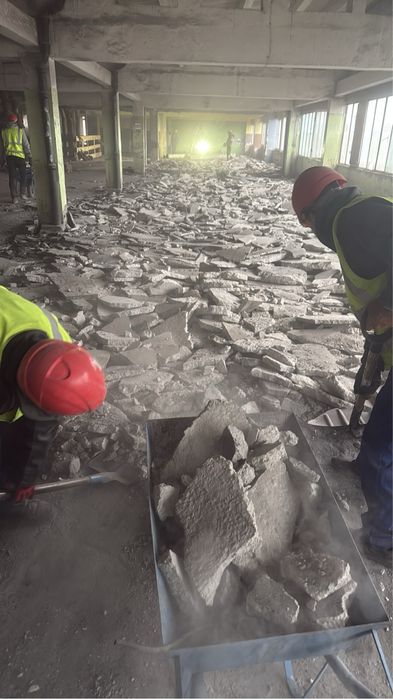 Rozbiórki scian,wylewek