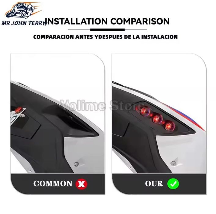 Luzes led stop  e pisca para s 1000rr  2019 a 2022
