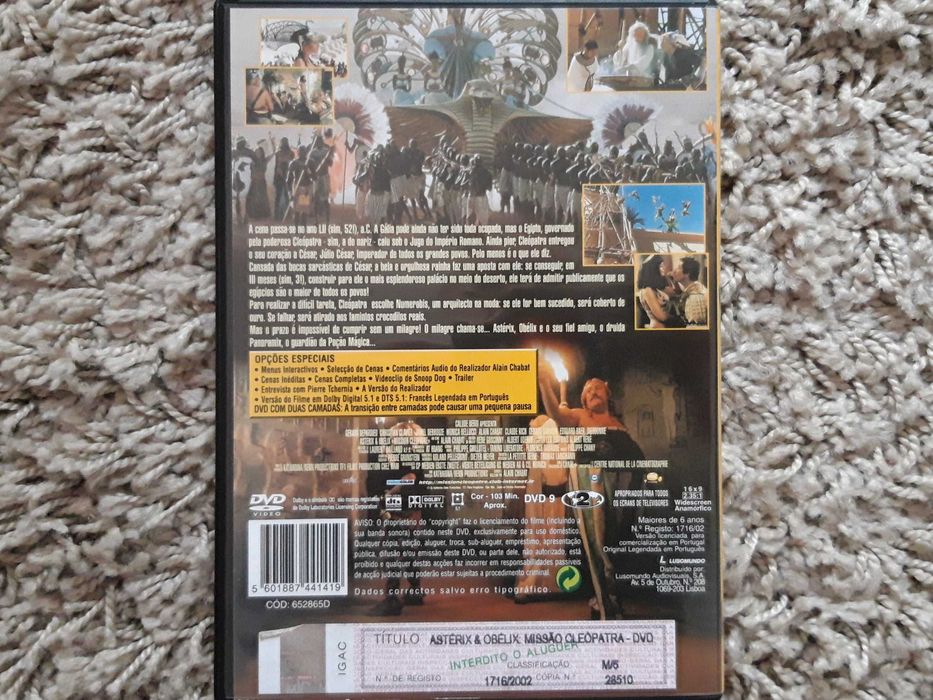DVD Astérix & Obélix - Missão Cleópatra