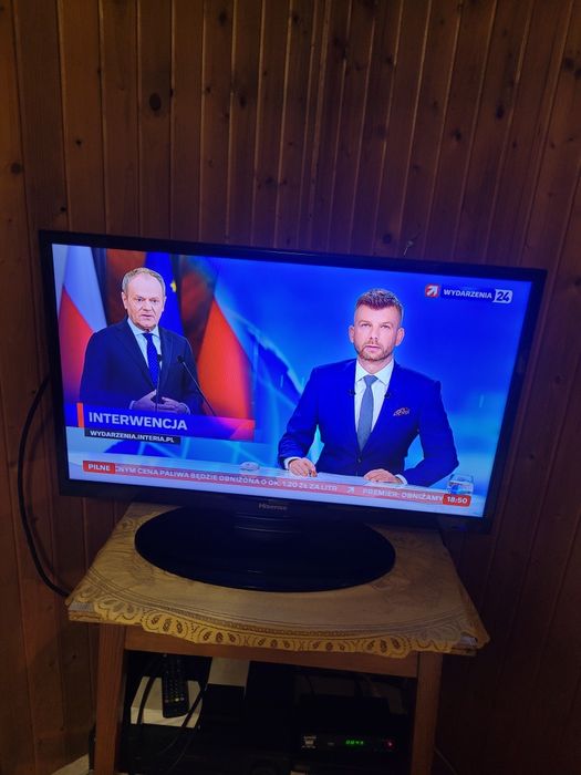 Telewizor hisense 32 cale ładne kolory i telewizor lg