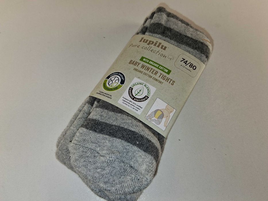A197 Lupilu Baby Winter Tights Rajstopy Niemowlęce Bawełna 74/80