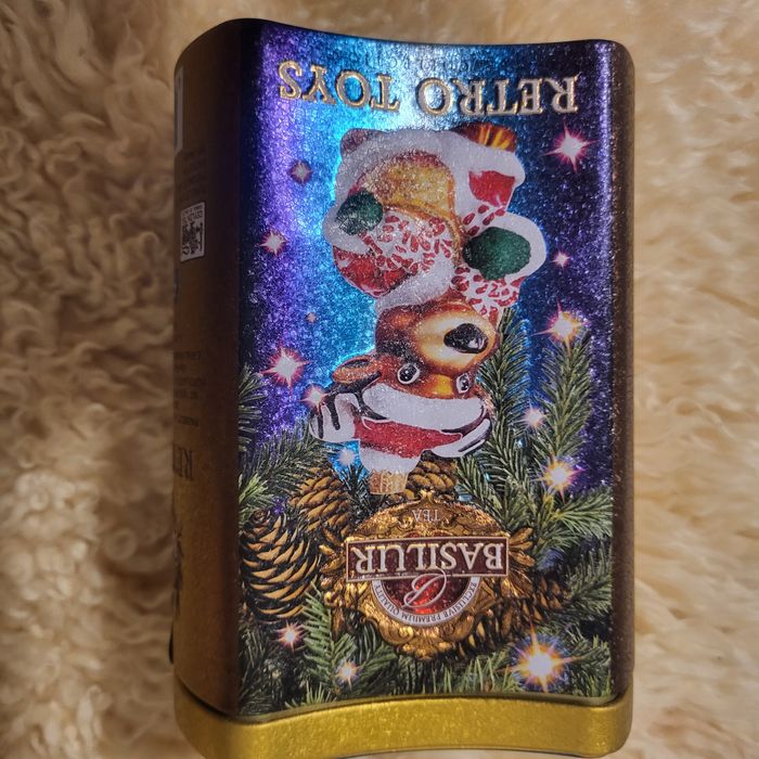 Herbata świąteczna eko czarna i zielona liść Basilur Retro Toys