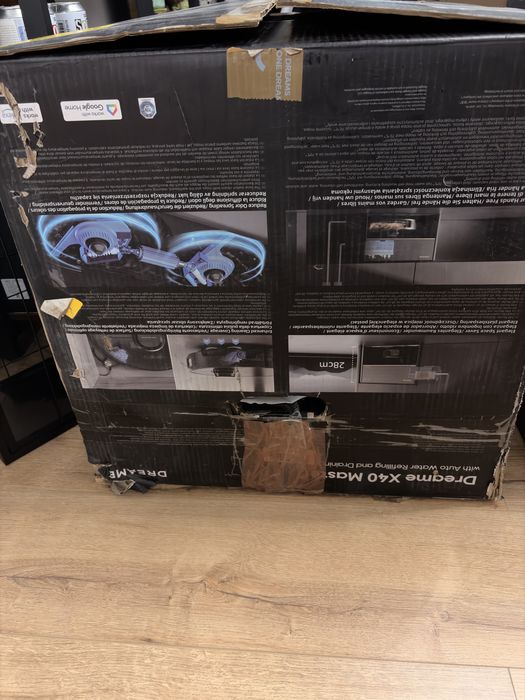 Dreame x40 master nowa stacja i uszkodzony robot