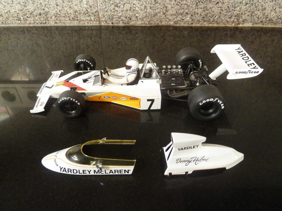 1:18 Minichamps, McLaren Ford M23, Yardley, D. Hulme, 1973, AutoArt