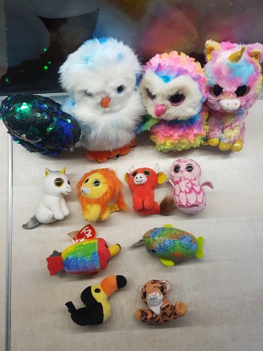 Ty іграшки з бличкучими круглими очима дуже гарні багато колекція наша