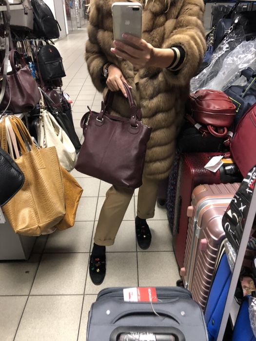 Virginia Conti Сумка из кожи Кожаная сумка Италия