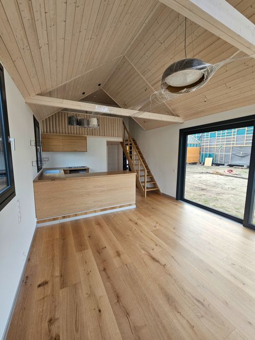 Domek mobilny drewniany szkieletowy