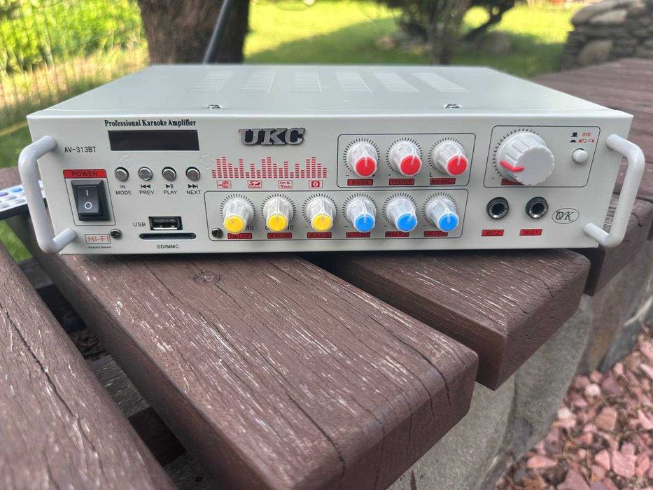 ‼️ Усилитель звука UKC 2х150w +  Bluetooth + караоке. Підсилювач звуку