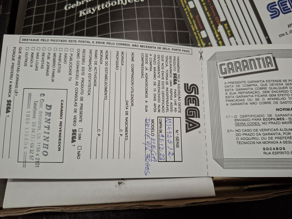 Consola megadrive com jogos