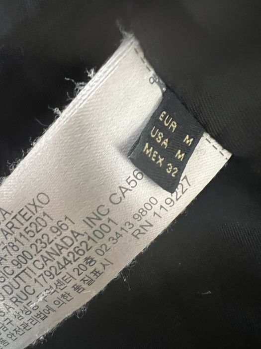 Massimo Dutti kurtka puchowa M 38 czarna puch naturalny zimowa