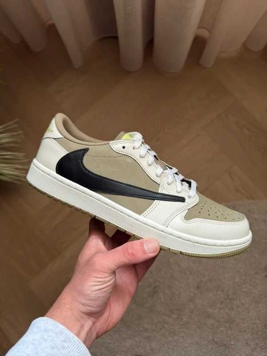 Jordan 1 Retro Low Golf Travis Scott Neutral Olive R.46