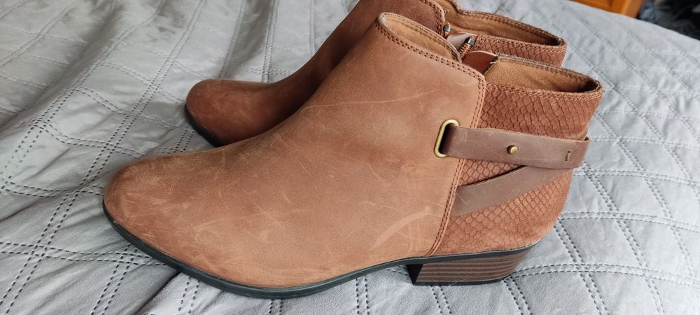 Sztyblety CLARKS 7,5 brązowe
