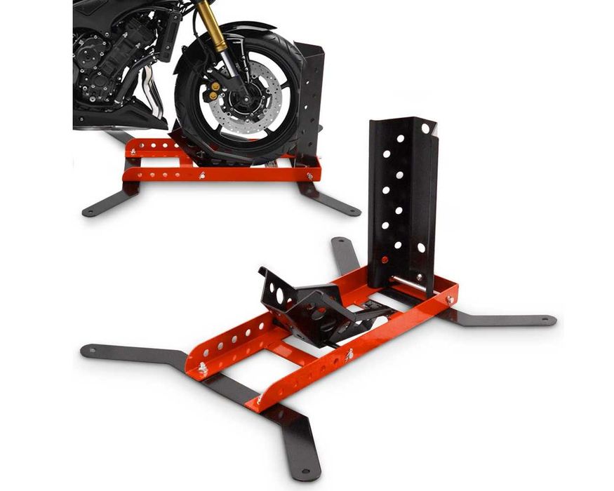 STOJAK / UCHWYT TRANSPORTOWY do motocykla 450kg czerwony