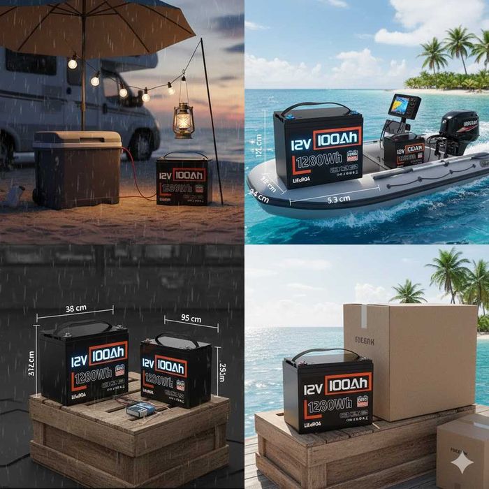 LifePo4 12V 100 Ah (1280Wh) Аккумулятор батарея