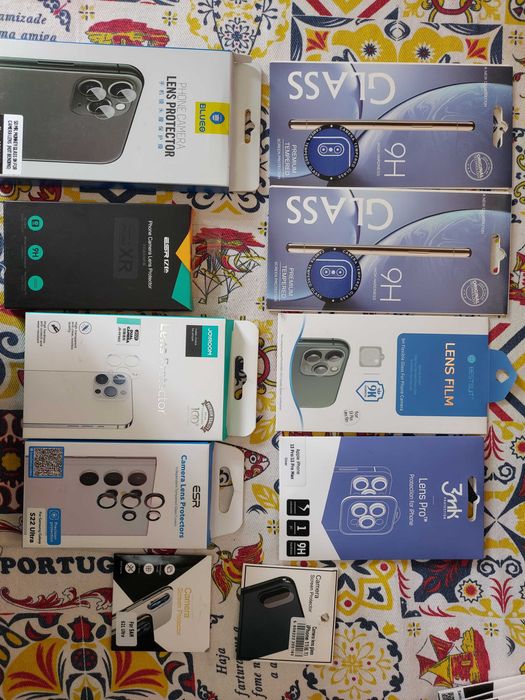 Lote/Unidade: Protetores de Câmara Premium (iPhone, Samsung, Xiaomi) – Novos