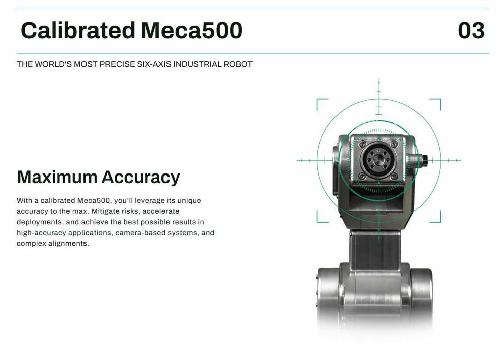Robot 6osi 0.5kg HarmonicDrive+silniki Maxon +-5um Meca500 ROS ROS2