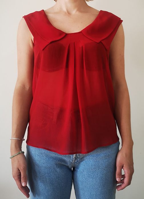 Blusa vermelha Zara