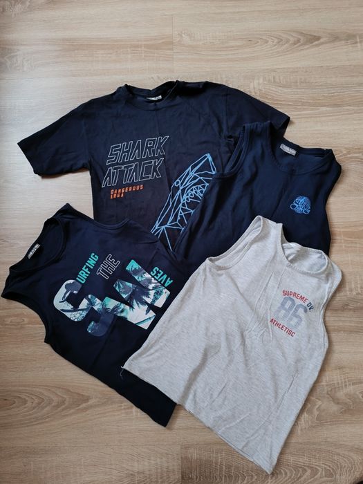 T-shirt Koszulka Koszulki chłopięce zestaw 4 szt