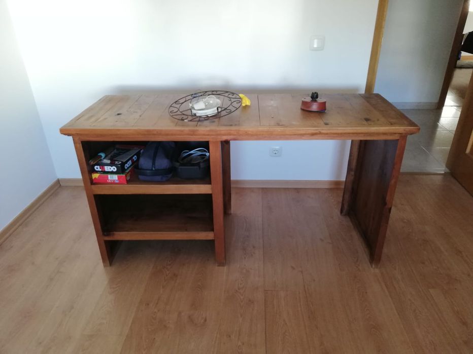 Secretaria madeira maciça (moveis santa fé)