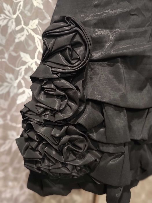 Czarna gotycka sukienka bombka vintage Gothic lolita 90's 00's Carine