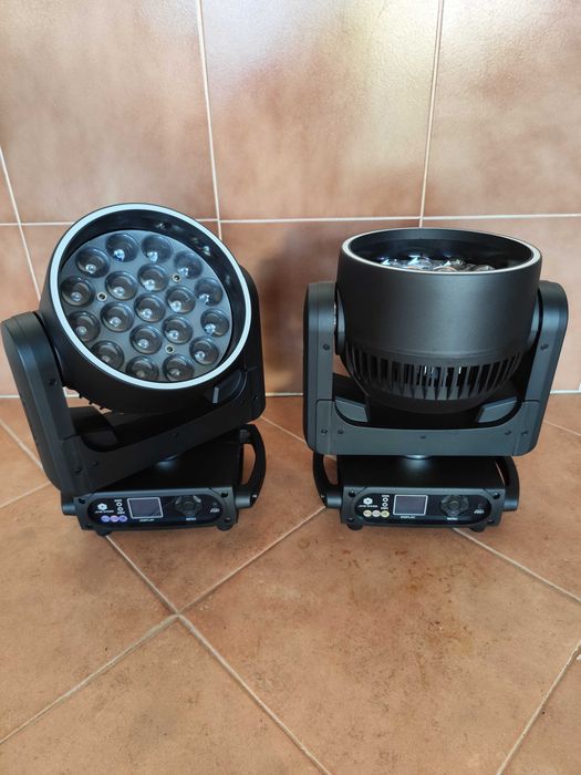 2x moving heads wash rgbw 19x15W