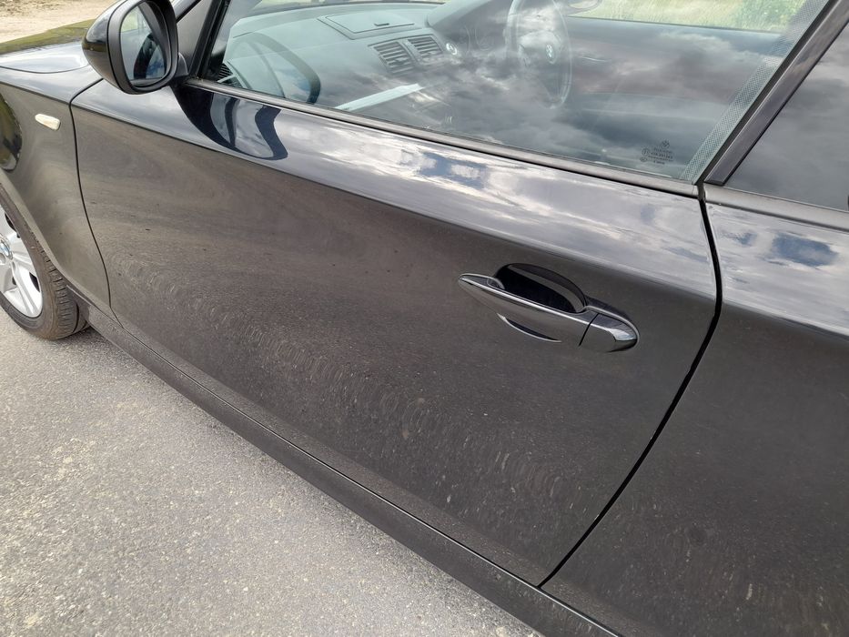 Bmw e81 e82 e88 kpl.drzwi lewe 668/9 schwarz 2  oryginalne malowanie