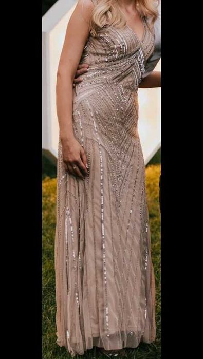 Sukienka wieczorowa sylwester Andrzejki wesele studniówka cekiny