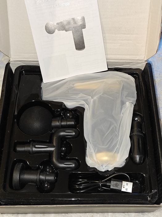 Перкуссионный массажер massage gun вибромассажер мелкий опт