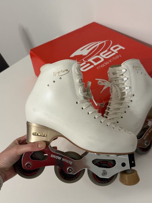 Rolki figurowe EDEA Overture 260 (38.5) + Płoza Snow White