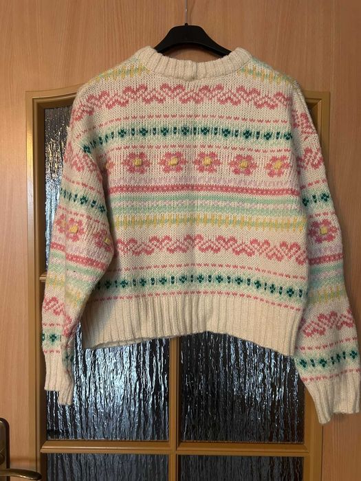 Sweter Bershka kolorowy